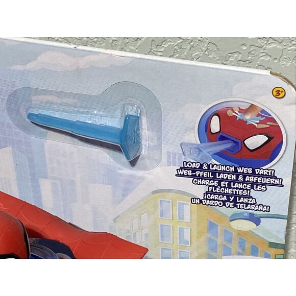DISNEY JR MARVEL SPIDEY & HIS AMAZING FRIENDS MECH WEB CRAWLER ROBOT + DART NEW - Picture 4 of 7